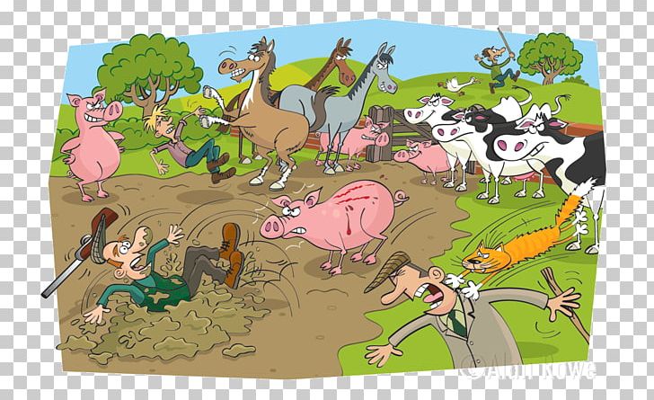 Cattle Fauna Ecosystem Cartoon PNG, Clipart, Art, Cartoon, Cattle, Cattle Like Mammal, Ecosystem Free PNG Download