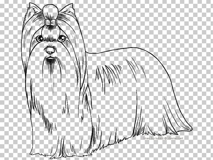 Dog Breed Toy Dog Yorkshire Terrier Line Art Whiskers PNG, Clipart, Animals, Artwork, Black And White, Breed, Carnivoran Free PNG Download
