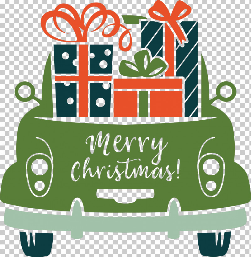 Merry Christmas Car PNG, Clipart, Green, Merry Christmas Car, Vehicle Free PNG Download