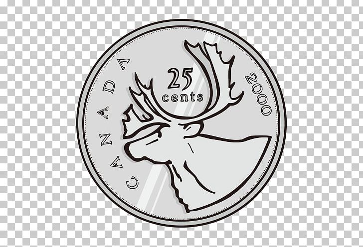 Canadian Coins Quarter Canadian Dollar PNG, Clipart, Area, Black And White, Circle, Coin, Coins Free PNG Download
