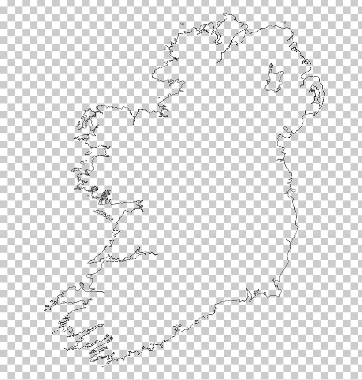 Outline Of The Republic Of Ireland The Outline Of History Map PNG, Clipart, Angle, Area, Black, Black And White, Blank Map Free PNG Download
