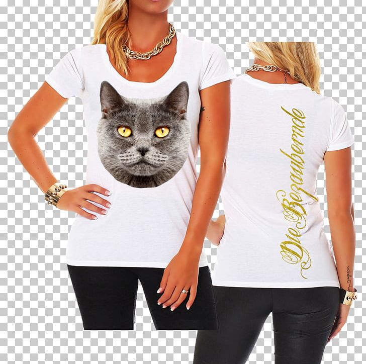 T-shirt Top Clothing Neckline Sneakers PNG, Clipart, Blouse, Brithis Shorthair, Cat, Clothing, Clothing Accessories Free PNG Download