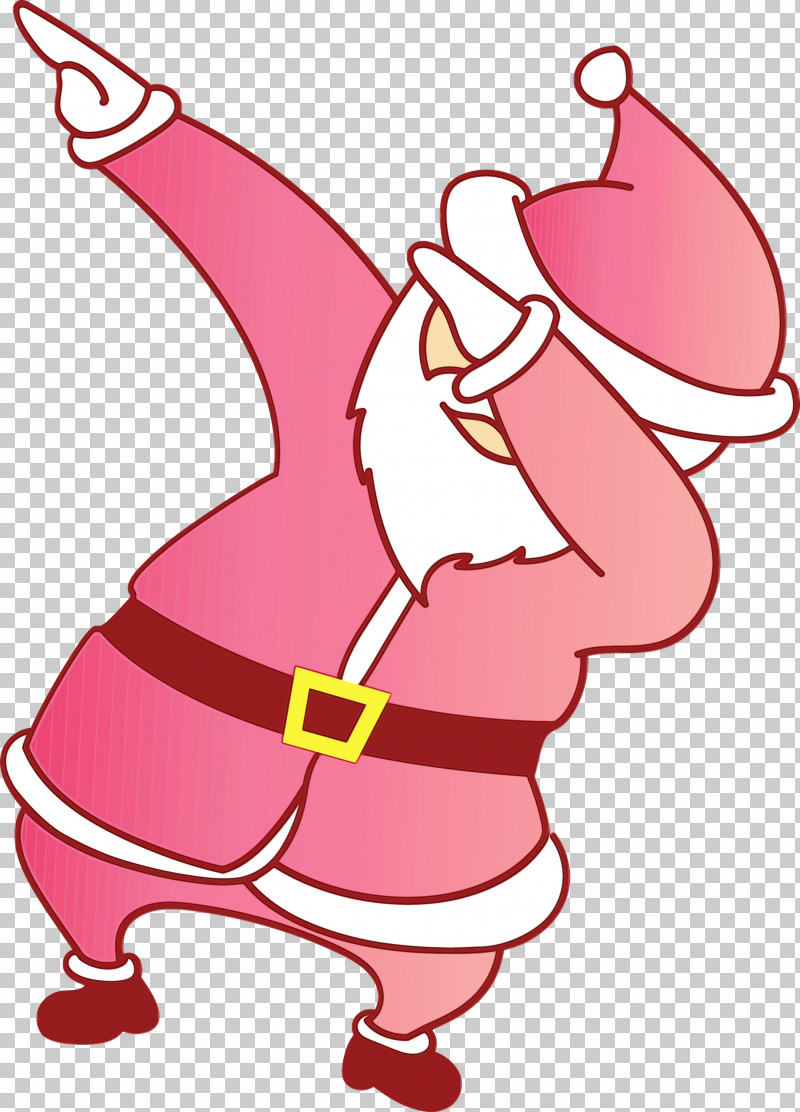 Pink Cartoon Magenta PNG, Clipart, Cartoon, Dabbing Santa, Magenta, Paint, Pink Free PNG Download