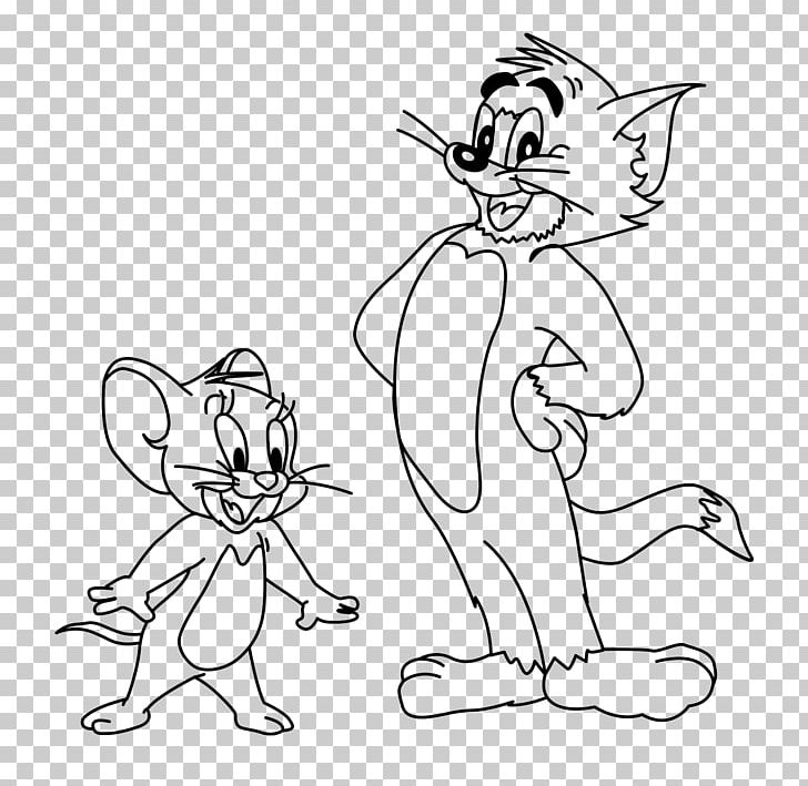 Tom Cat Coloring Book Tom And Jerry Animated Cartoon Drawing PNG, Clipart,  Angle, Arm, Black, Carnivoran,