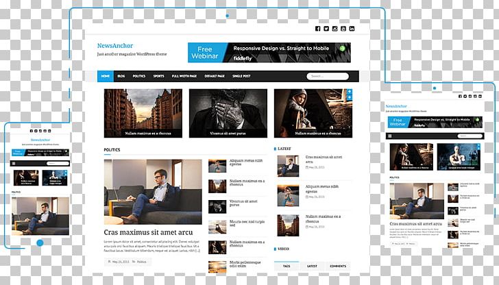 WordPress News Presenter Blog Theme PNG, Clipart, Blog, Brand, Display Advertising, Magazine, Media Free PNG Download