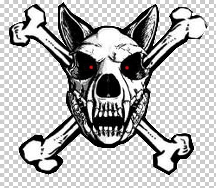 Police Dog Skull And Crossbones PNG, Clipart, Artwork, Black And White, Bone, Clip Art, Dog Like Mammal Free PNG Download