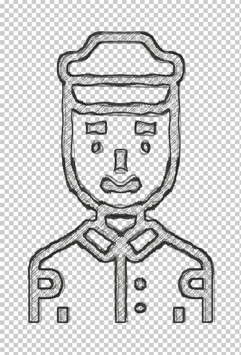 Policeman Icon Hotel Icon Security Guard Icon PNG, Clipart, Blackandwhite, Coloring Book, Head, Hotel Icon, Line Free PNG Download