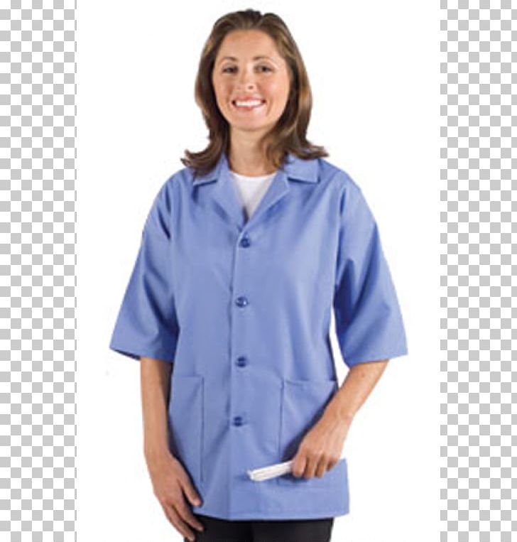 Smock-frock Lab Coats Sleeve Apron Uniform PNG, Clipart, Apron, Blouse, Blue, Button, Clothing Free PNG Download