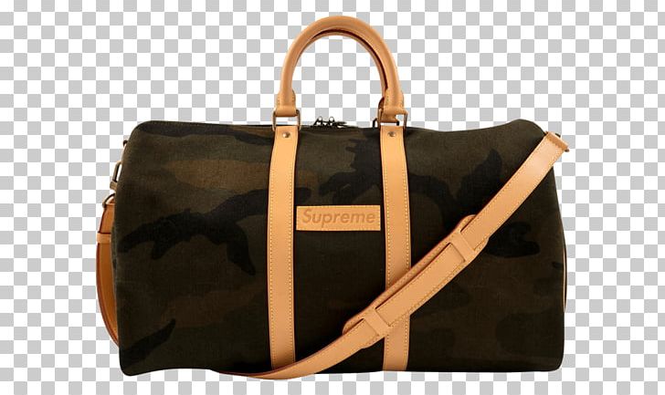 Handbag T-shirt LOUIS VUITTON X SUPREME POP-UP STORE PNG, Clipart, Backpack, Bag, Baggage, Beige, Brand Free PNG Download