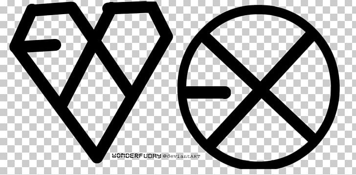 Exodus XOXO K-pop Logo PNG, Clipart, Area, Art, Black And White, Brand, Circle Free PNG Download