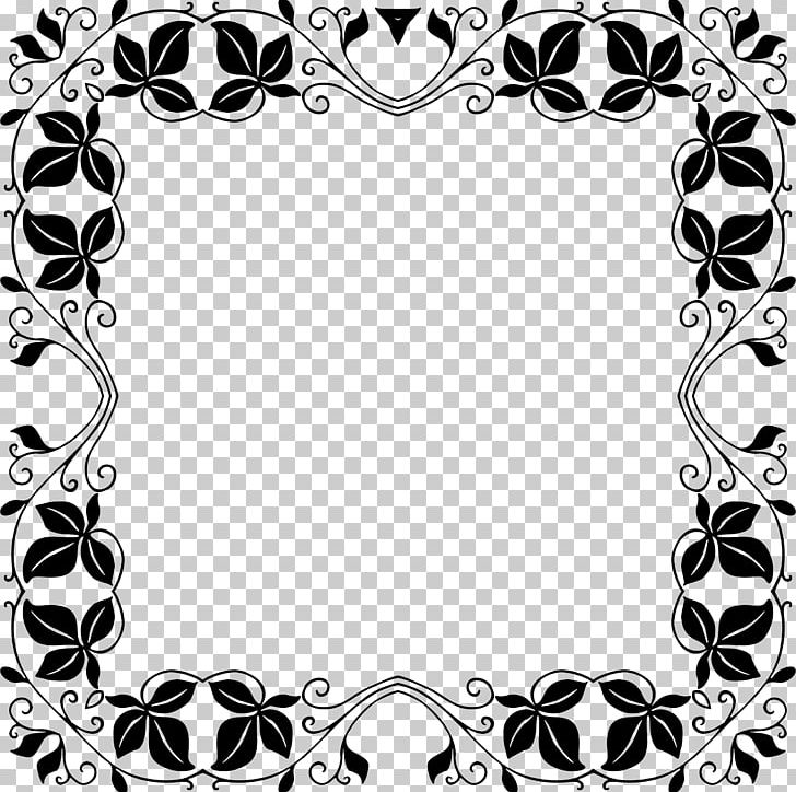 Frames Template PNG, Clipart, Black, Black And White, Circle, Decorative Arts, Flora Free PNG Download