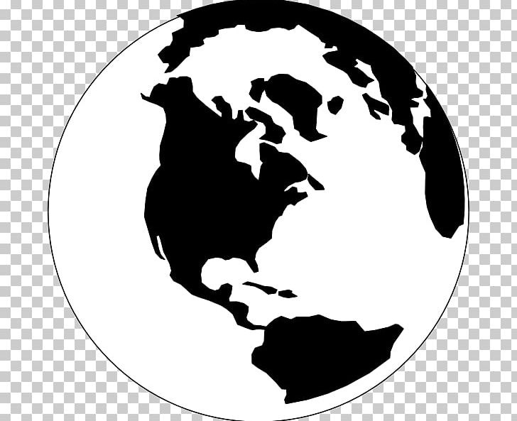 Globe World Black And White PNG, Clipart, Black, Black And White, Circle, Computer Wallpaper, Earth Black And White Free PNG Download