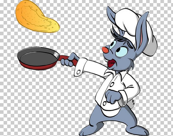 Pancake Cooking Rabbit Chef PNG, Clipart, Art, Artwork, Carnivoran, Cartoon, Chef Free PNG Download