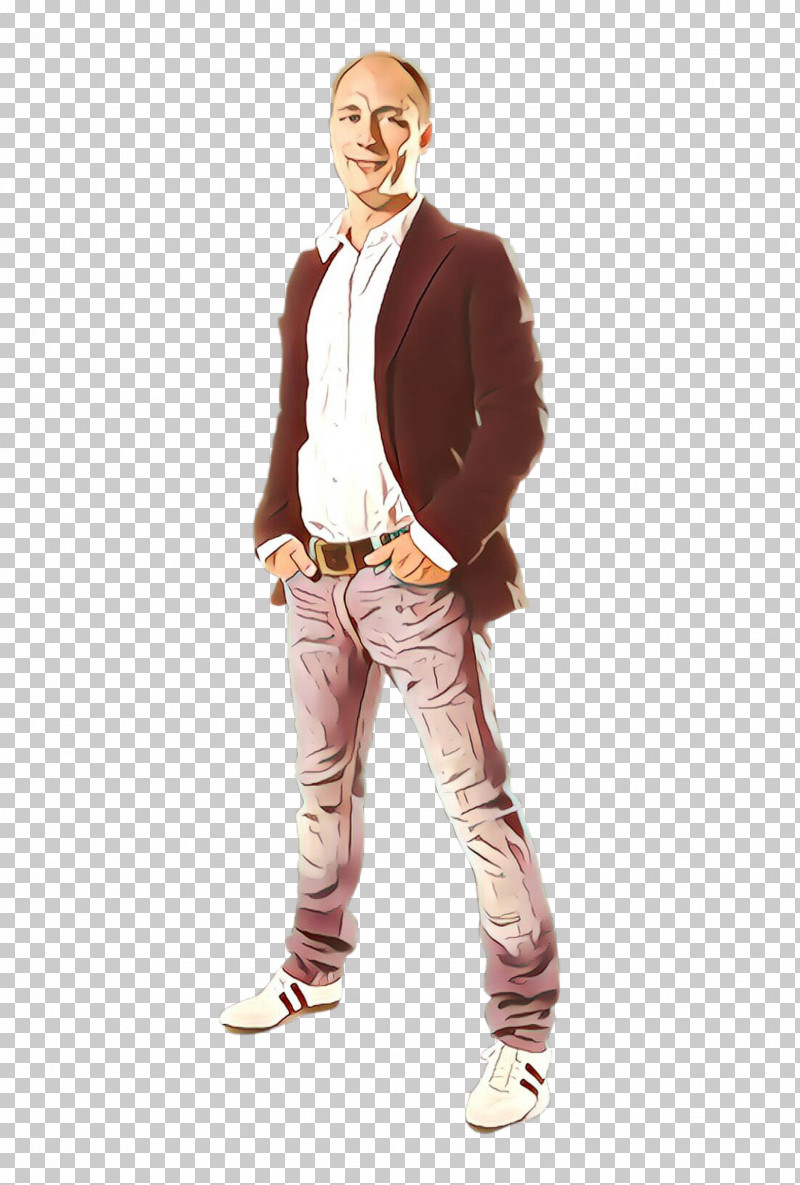 Clothing Standing Blazer Jeans Outerwear PNG, Clipart, Blazer, Brown, Clothing, Fashion, Footwear Free PNG Download