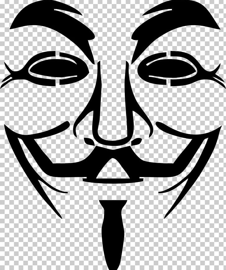 Anonymous Guy Fawkes Mask PNG, Clipart, Anonymity, Art, Artwork, Black And White, Download Free PNG Download