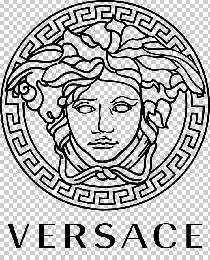 Versace Men Italian Fashion Prada Logo PNG, Clipart, Area, Art, Black And White, Brand, Circle Free PNG Download