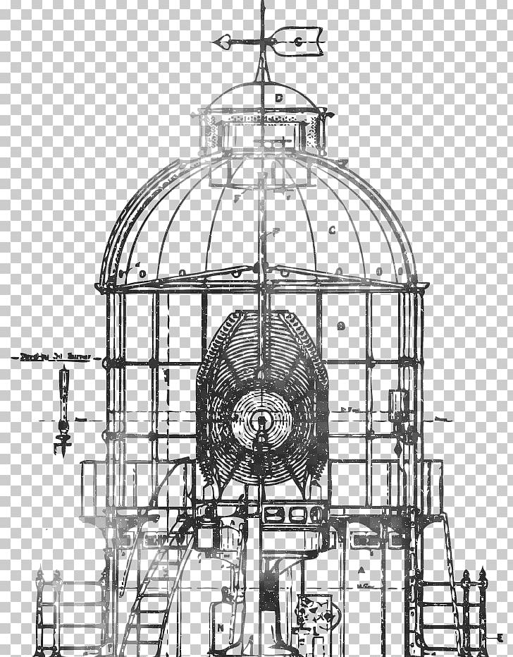 Cape Hatteras Lighthouse Eierland Lighthouse Chance Brothers Fresnel Lens PNG, Clipart, Architecture, Black And White, Blueprint, Cape Hatteras Lighthouse, Chance Brothers Free PNG Download