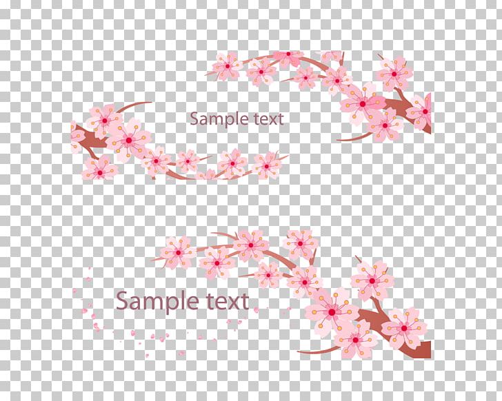 Cherry Blossom Banner PNG, Clipart, Blossom, Branch, Cherry, Decorative Elements, Decorative Patterns Free PNG Download