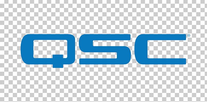 Logo Brand QSC Audio Products Loudspeaker Trademark PNG, Clipart, Area, Base, Blue, Brand, Line Free PNG Download