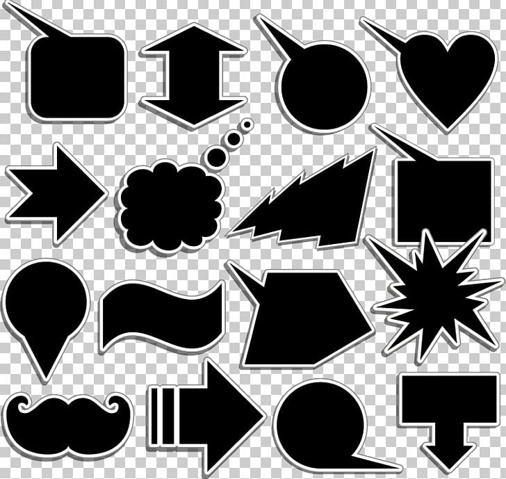 Speech Balloon Sticker PNG, Clipart, Background Black, Balloon, Black, Black And White, Black Hair Free PNG Download