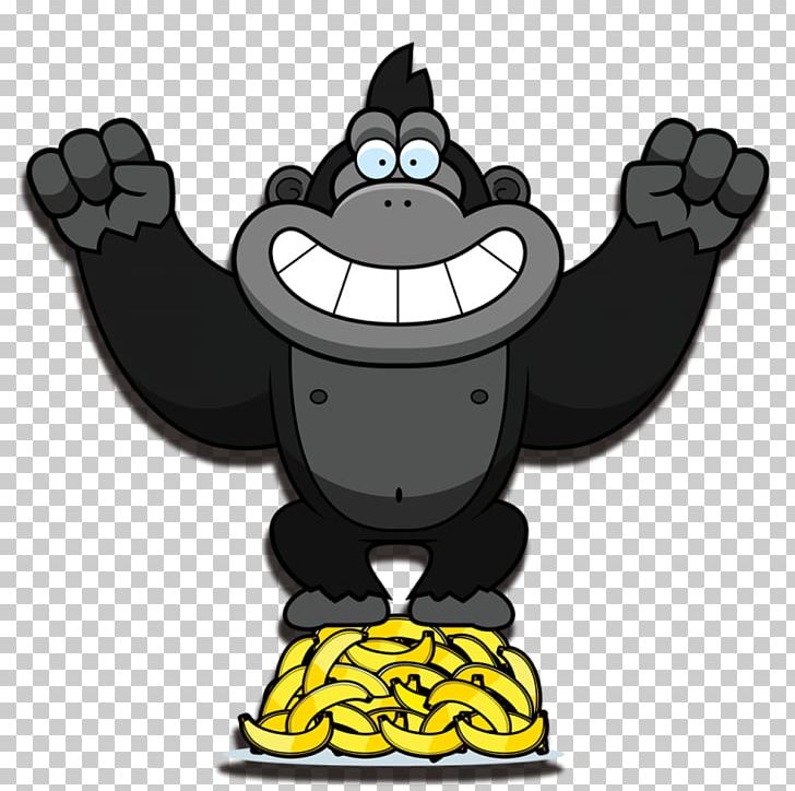 Gorilla Cartoon PNG, Clipart, Animals, Art, Banana, Can Stock Photo, Cartoon Free PNG Download