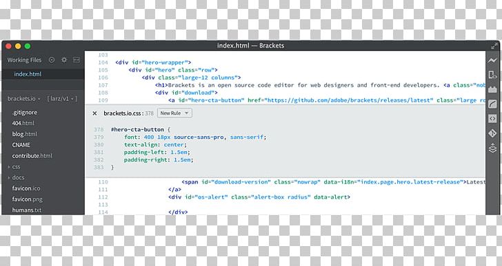 Computer Program Source Code Editor Brackets Text Editor PNG, Clipart, Area, Artist, Brackets, Brand, Cascading Style Sheets Free PNG Download