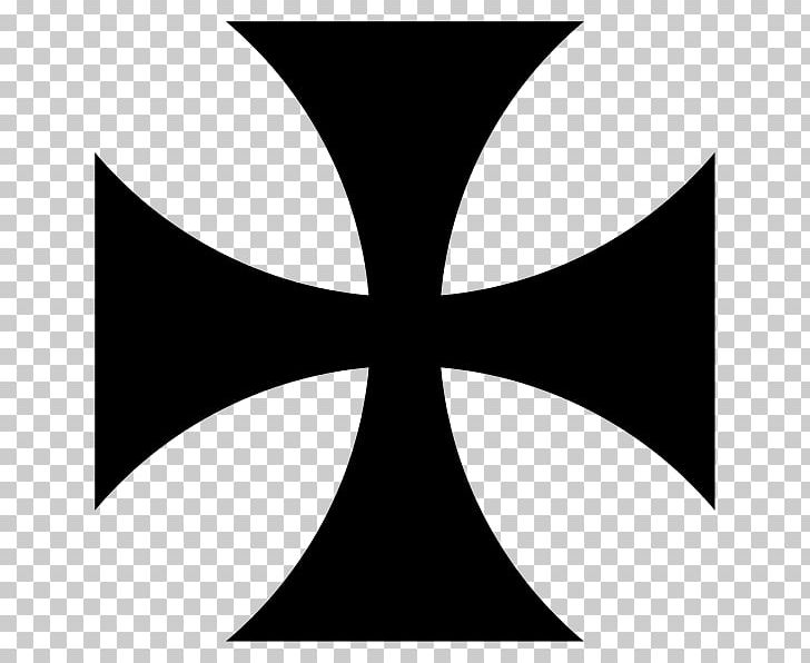 Crusades Prussia Teutonic Knights Cross Pattée Knights Templar PNG, Clipart, Black, Black And White, Christian Cross, Circle, Cross Free PNG Download