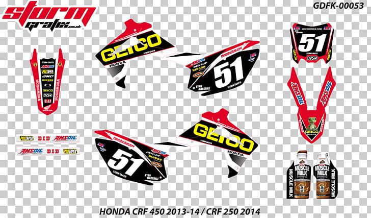 Honda CRF250L Honda CRF450R Graphic Kit Honda CRF Series PNG, Clipart, Brand, Decal, Geico, Graphic Kit, Honda Free PNG Download