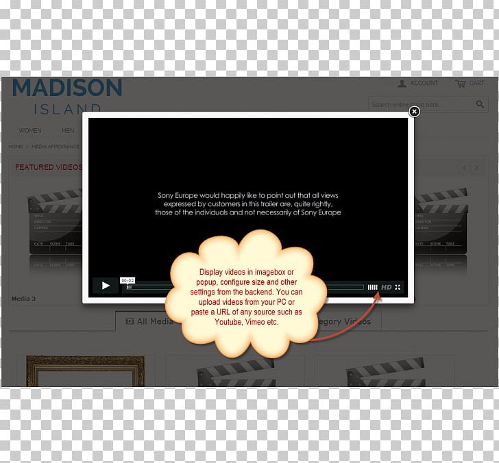 Magento Multimedia Video YouTube PNG, Clipart, Brand, Content Management System, Drawing, Email, Magento Free PNG Download