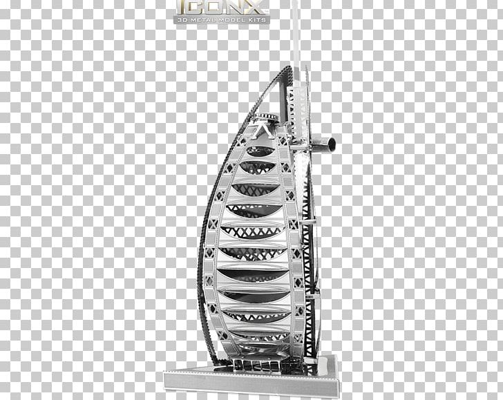Burj Al Arab Jumeirah Scale Models Building Plastic Model Metal PNG, Clipart, Architectural Model, Black And White, Building, Burj, Hotel Free PNG Download