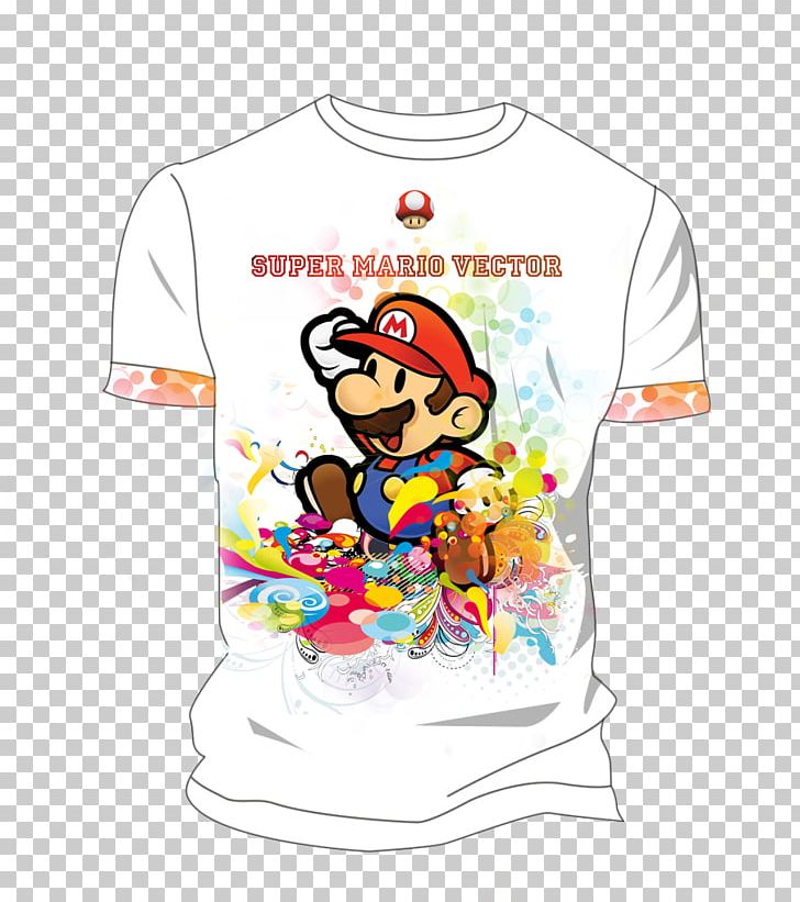 Super Paper Mario Wii T-shirt Mario Series PNG, Clipart, Baby Toddler Clothing, Brand, Cartoon, Clothing, Fictional Character Free PNG Download