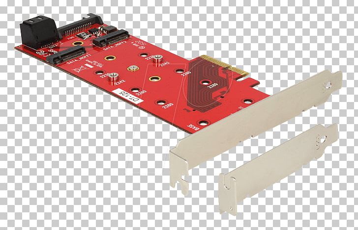M.2 PCI Express Solid-state Drive Serial ATA Riser Cards PNG, Clipart, Adapter, Angle, Conventional Pci, Electronic Component, Electronics Accessory Free PNG Download