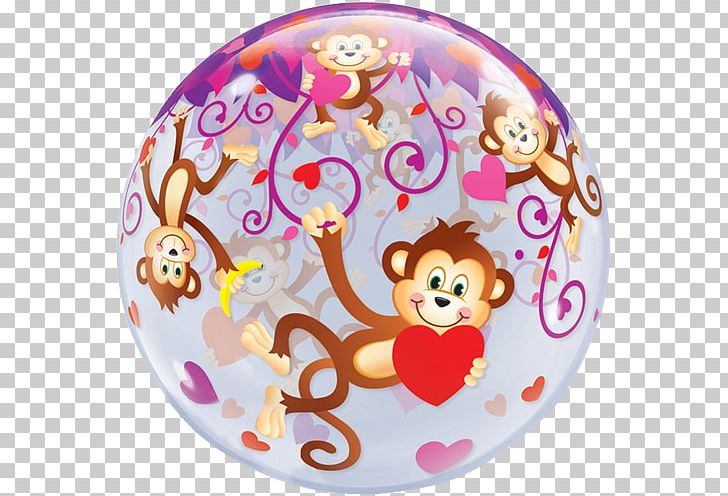 Toy Balloon Valentine's Day Monkey Love PNG, Clipart,  Free PNG Download