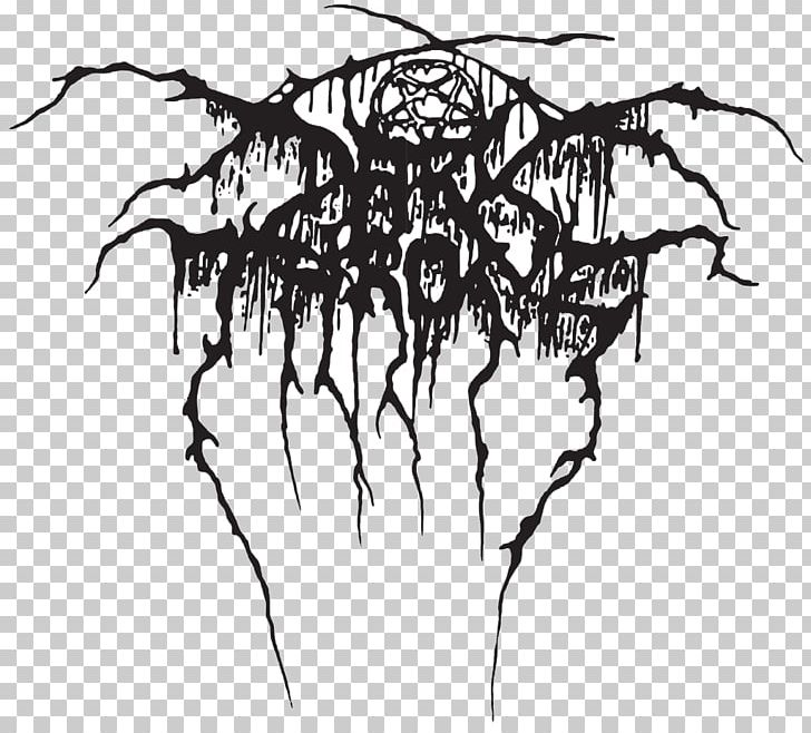 Darkthrone T-shirt Heavy Metal Black Metal Logo PNG, Clipart, Arctic Thunder, Art, Artwork, Black And White, Branch Free PNG Download