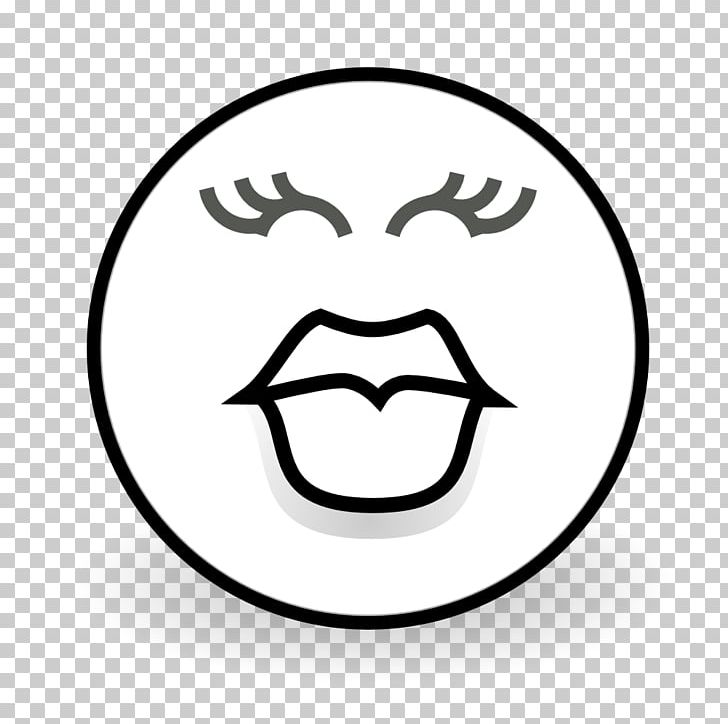 Emoticon Kiss Computer Icons PNG, Clipart, Area, Black And White, Circle, Computer Icons, Download Free PNG Download