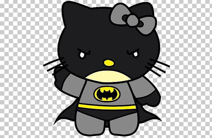 Hello Kitty Batman Batgirl Wonder Woman Robin PNG, Clipart, Artwork, Batgirl, Batman, Batwoman, Black Free PNG Download