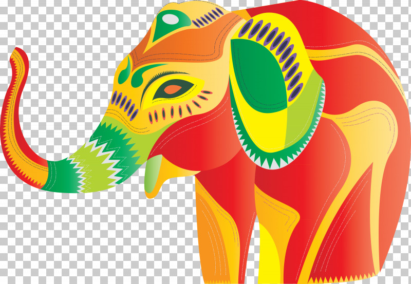 Indian Elephant PNG, Clipart, Elephant, Indian Elephant, Meter, Yellow Free PNG Download