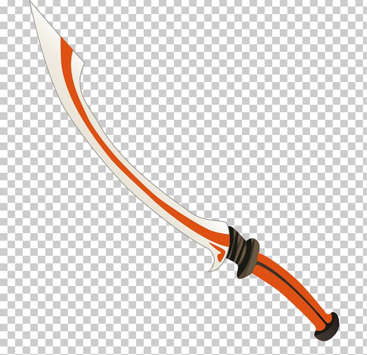 Sword Line PNG, Clipart, Cable, Cold Weapon, Diagonal Pliers, Line, Orange Free PNG Download