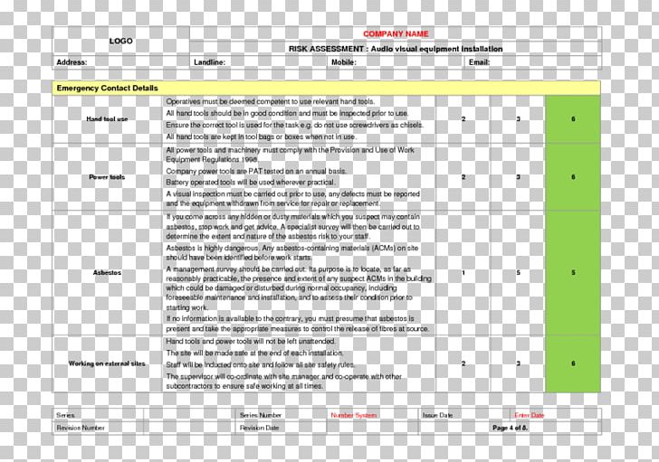 Risk Assessment Hand Tool Operational Risk PNG, Clipart, Architectural Engineering, Area, Computer Program, Document, Hand Tool Free PNG Download