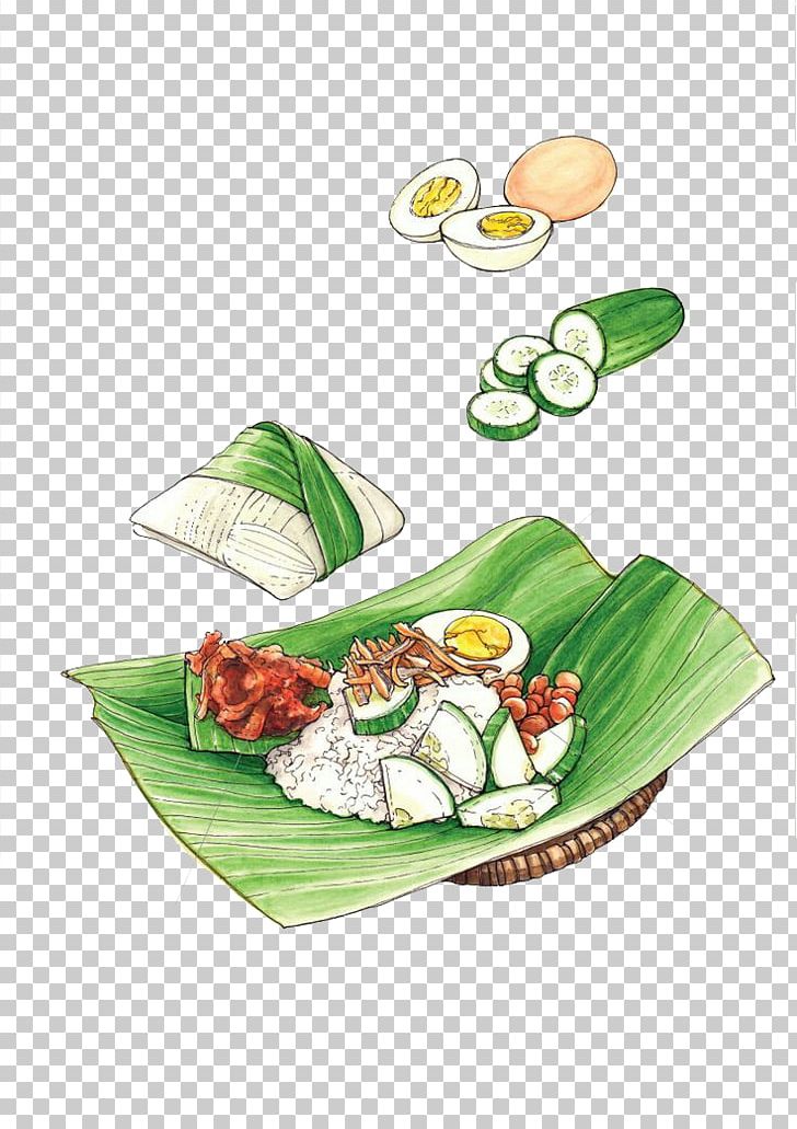 Malaysian Cuisine Nasi Lemak Breakfast Korean Cuisine PNG, Clipart, Asian Food, Bamboo, Bamboo Border, Bamboo Leaves, Bamboo Tree Free PNG Download