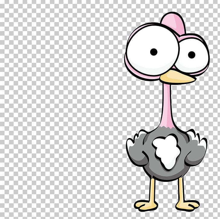 Common Ostrich Cartoon Bird PNG, Clipart, Animals, Area, Beak, Cuteness, Desert Free PNG Download