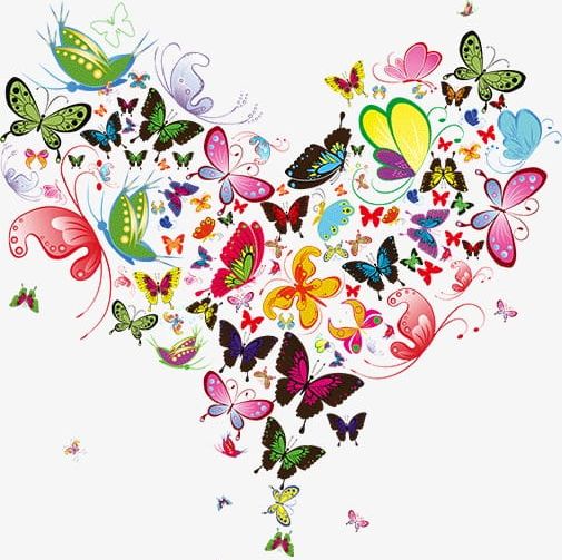 Butterfly Heart-shaped Decoration PNG, Clipart, Butterfly, Butterfly Clipart, Butterfly Clipart, Decoration, Decoration Clipart Free PNG Download