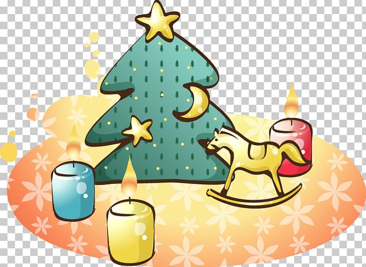 Painted Pine Christmas Candles Trojan PNG, Clipart, Candle, Candles, Candles Vector, Christ, Christmas Decoration Free PNG Download