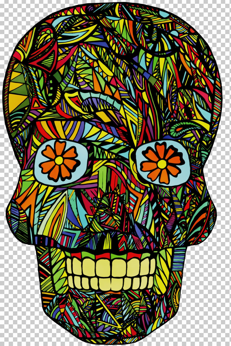 Psychedelic Art Visual Arts Glass Skull Modern Art PNG, Clipart, Glass, Modern Art, Paint, Psychedelic Art, Skull Free PNG Download