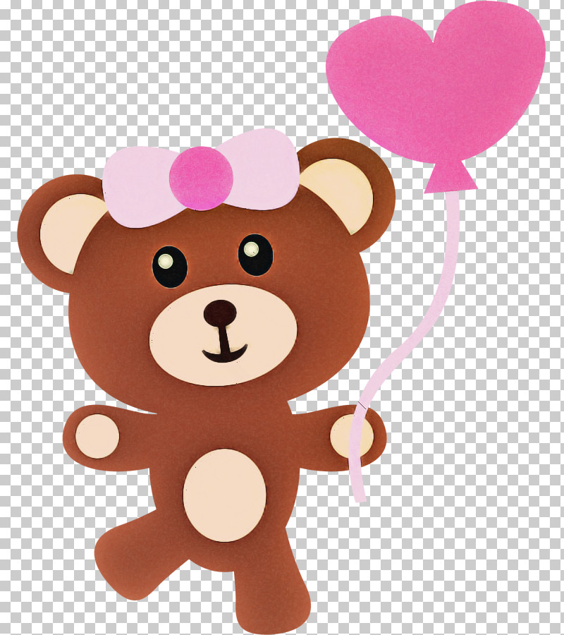 Teddy Bear PNG, Clipart, Animal Figure, Bear, Cartoon, Heart, Pink Free PNG Download
