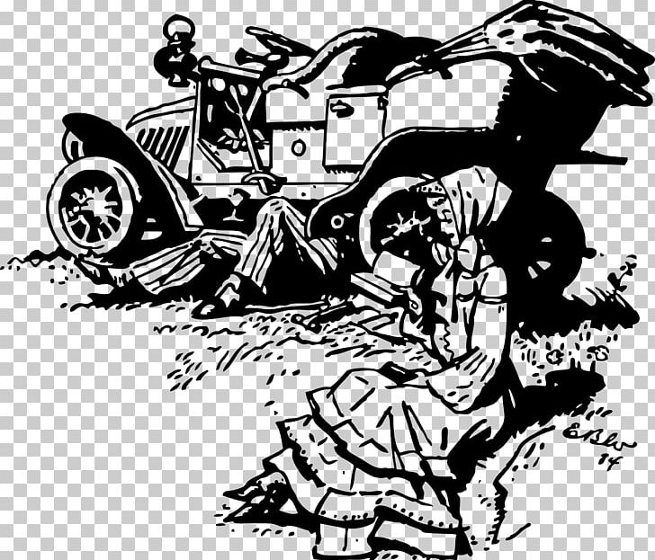 Car Drawing Png Clipart Art Black And White Break Break Down Breakdown Free Png Download