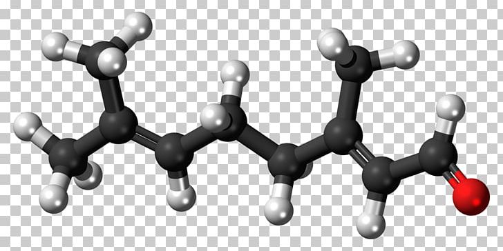 Citral Molecule Ball-and-stick Model Myrcene Terpene PNG, Clipart, Ballandstick Model, Body Jewelry, Chemical Compound, Citral, Citronellol Free PNG Download
