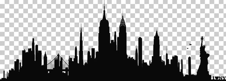 New York City Skyline Silhouette Wall Decal Phonograph Record PNG, Clipart, Animals, Black And White, Building, Cidades, City Free PNG Download