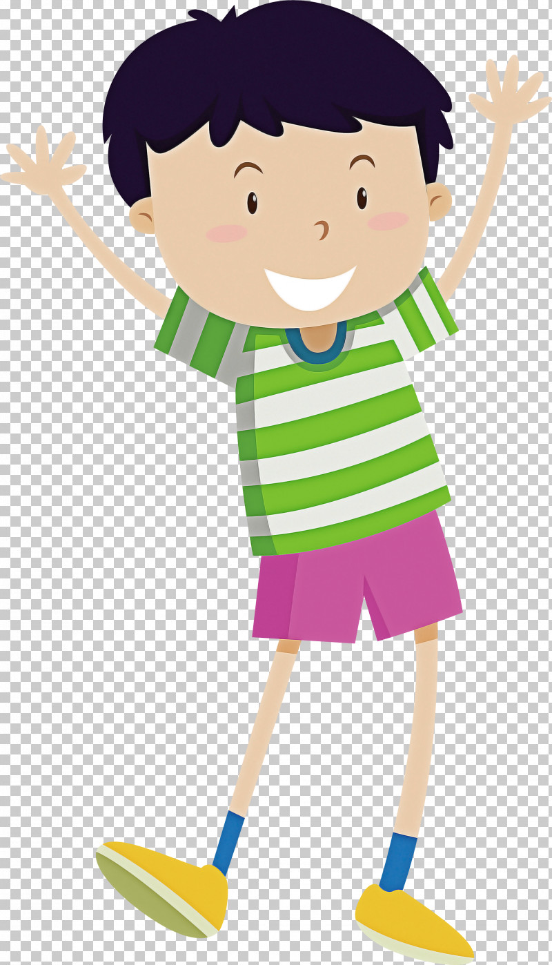 Watercolor cartoon laughing little boys, happy kids clipart