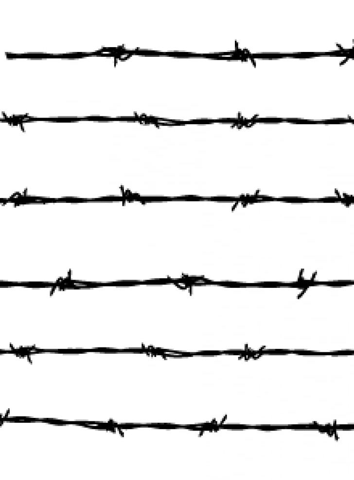 Barbed Wire Fence Barbed Tape PNG, Clipart, Angle, Area, Barbwire, Black And White, Branch Free PNG Download